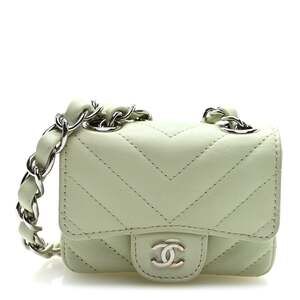 Chanel Sheepskin Chevron Quilted Mini #281181C19B